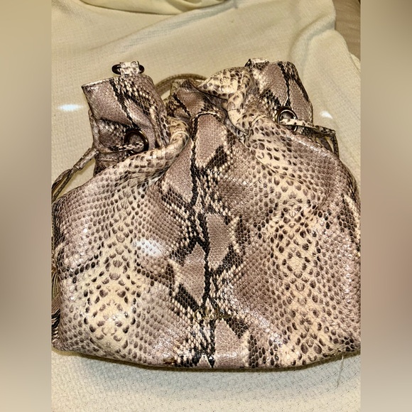 Cole Haan python-embossed, leather handbag with dust bag! Gently used - Picture 11 of 11